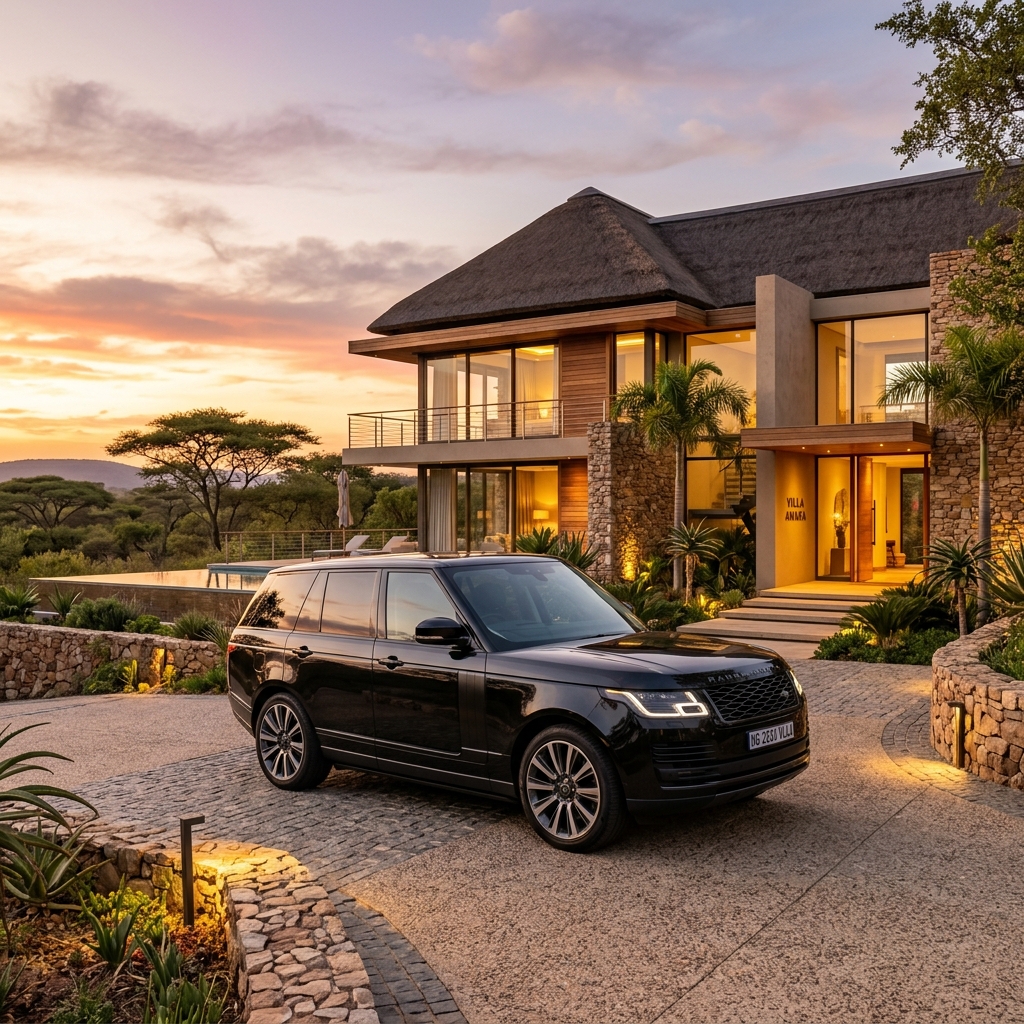 SUV de luxe noir — flotte premium LuxDrive Africa